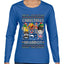 Christmas Brainrot, Ugly Christmas Sweater Womens Graphic Long Sleeve T-Shirt