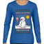 Just A Little Meltdown, Ugly Christmas Sweater Womens Graphic Long Sleeve T-Shirt