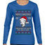 Thought I'd Wear My Best Suit Ed Gein, Ugly Christmas Sweater Womens Graphic Long Sleeve T-Shirt