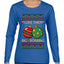 Big and Bobbing, Funny Ugly Christmas Sweater Womens Graphic Long Sleeve T-Shirt