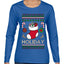 Holiday, Ugly Christmas Sweater Womens Graphic Long Sleeve T-Shirt