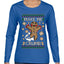 Make Me Crumb, Ugly Christmas Sweater Womens Graphic Long Sleeve T-Shirt