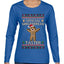 Official Gingerbread Taster, Ugly Christmas Sweater Womens Graphic Long Sleeve T-Shirt