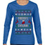 Merry Drunk, Ugly Christmas Sweater Womens Graphic Long Sleeve T-Shirt