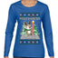 Pole Dancer, Ugly Christmas Sweater Womens Graphic Long Sleeve T-Shirt
