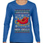I Like To Jingle Her Bells, Ugly Christmas Sweater Womens Graphic Long Sleeve T-Shirt