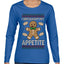 I Brought My Appetitie, Ugly Christmas Sweater Womens Graphic Long Sleeve T-Shirt