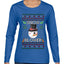 Snow Blower, Ugly Christmas Sweater Womens Graphic Long Sleeve T-Shirt