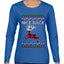 Nice Rack, Ugly Christmas Sweater Womens Graphic Long Sleeve T-Shirt