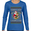 Santa Got Coldplayed, Ugly Christmas Sweater Womens Graphic Long Sleeve T-Shirt