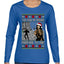 You Stole My Present Prepare To Die Cult Classic, Ugly Christmas Sweater Womens Graphic Long Sleeve T-Shirt
