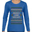 Merry And Bright, Ugly Christmas Sweater Womens Graphic Long Sleeve T-Shirt
