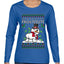 Frostitute, Ugly Christmas Sweater Womens Graphic Long Sleeve T-Shirt