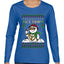 Ice Pimp, Ugly Christmas Sweater Womens Graphic Long Sleeve T-Shirt