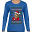 La Mas Chismosa De La Navidad, Ugly Christmas Sweater Womens Graphic Long Sleeve T-Shirt