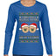 Christmas Festivi-Titties Are My Favorite, Ugly Christmas Sweater Womens Graphic Long Sleeve T-Shirt