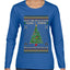 Deck The Halls With Guns & Ammo Fa La La La La, Ugly Christmas Sweater Womens Graphic Long Sleeve T-Shirt