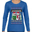 Snowasis English Rock Band Parody, Ugly Christmas Sweater Womens Graphic Long Sleeve T-Shirt