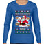 Milk And Cookie Time, Ugly Christmas Sweater Womens Graphic Long Sleeve T-Shirt