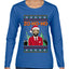 Zo Ho Ho Zohran Mamdani NYC, Ugly Christmas Sweater Womens Graphic Long Sleeve T-Shirt