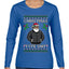 Santa Christmas Type Shit, Ugly Christmas Sweater Womens Graphic Long Sleeve T-Shirt