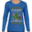 From The Windows To The Walls I'm About To Deck These Halls, Ugly Christmas Sweater Womens Graphic Long Sleeve T-Shirt