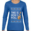 This Is How I Roll Dreidel Hanukkah, Ugly Christmas Sweater Womens Graphic Long Sleeve T-Shirt