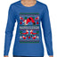 Namasleigh, Namaste Yoga Santa Claus, Ugly Christmas Sweater Womens Graphic Long Sleeve T-Shirt
