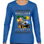 Miss Me Yet? President USA Design, Ugly Christmas Sweater Womens Graphic Long Sleeve T-Shirt