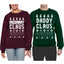 Mommy Claus and Daddy Claus Matching Couples Crewneck Sweater
