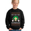 Ho Ho Ho Homerun, Baseball Fan Christmas Design Ugly Christmas Sweater For Kids | Unisex Boys Girls Crewneck Graphic Sweatshirt