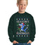 Season's Eatings Shark Ugly Christmas Sweater For Kids | Unisex Boys Girls Crewneck Graphic Sweatshirt