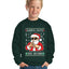 Santa Says 6 7 Numbers Meme Ugly Christmas Sweater For Kids | Unisex Boys Girls Crewneck Graphic Sweatshirt