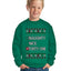 Naughty Nice 4 1 Checklist Ugly Christmas Sweater For Kids | Unisex Boys Girls Crewneck Graphic Sweatshirt