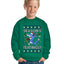 Season's Eatings Shark Ugly Christmas Sweater For Kids | Unisex Boys Girls Crewneck Graphic Sweatshirt