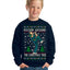 Rockin Around the Christmas Tree Raygun Viral Breakdancer Ugly Christmas Unisex Boys Girls Crewneck Graphic Sweatshirt