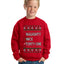 Naughty Nice 4 1 Checklist Ugly Christmas Sweater For Kids | Unisex Boys Girls Crewneck Graphic Sweatshirt