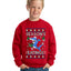 Season's Eatings Shark Ugly Christmas Sweater For Kids | Unisex Boys Girls Crewneck Graphic Sweatshirt