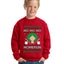 Ho Ho Ho Homerun, Baseball Fan Christmas Design Ugly Christmas Sweater For Kids | Unisex Boys Girls Crewneck Graphic Sweatshirt