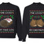 Love My Chestnuts Love My Yule Log Sweater Girlfriend Boyfriend Gift His and Hers Matching Ugly Christmas Couple Crewneck Sweatshirt