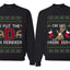 I Put The D In Reindeer Sweater Girlfriend Boyfriend Gift His and Hers Matching Ugly Christmas Couple Crewneck Sweatshirt