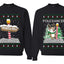North Pole, Pole Dancer Sweater Girlfriend Boyfriend Gift His and Hers Matching Ugly Christmas Couple Crewneck Sweatshirt