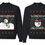 Snow Blower Snowman Sweater Girlfriend Boyfriend Gift His and Hers Matching Ugly Christmas Couple Crewneck Sweatshirt