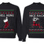 Nice Rack, Well Hung Sweater Girlfriend Boyfriend Gift His and Hers Matching Ugly Christmas Couple Crewneck Sweatshirt