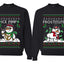 Frostitute Ice Pimp Snowmen Sweater Girlfriend Boyfriend Gift His and Hers Matching Ugly Christmas Couple Crewneck Sweatshirt