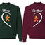 Merry Christmas Cute Gingerbread Cookie Couples Sweatshirt Ugly Christmas Matching Couple Crewneck Sweater Crewneck Sweatshirt