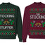 The Stocking, The Stocking Stuffer | Couples Cute Funny Girlfriend Boyfriend Gift His and Hers Matching Ugly Christmas Couples Sweater Crewneck Sweatshirt