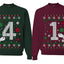 41 Combination Sweater Girlfriend Boyfriend Gift His and Hers Matching Ugly Christmas Couple Crewneck Sweatshirt