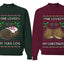 Love My Chestnuts Love My Yule Log Sweater Girlfriend Boyfriend Gift His and Hers Matching Ugly Christmas Couple Crewneck Sweatshirt