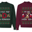 I Put The D In Reindeer Sweater Girlfriend Boyfriend Gift His and Hers Matching Ugly Christmas Couple Crewneck Sweatshirt